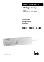 HBM BLC B Series Mounting Instructions предпросмотр