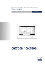 Preview for 89 page of HBM GK7000 Operating Manual