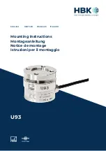 Предварительный просмотр 1 страницы HBM HBK U93 Mounting Instructions