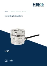 Предварительный просмотр 3 страницы HBM HBK U93 Mounting Instructions