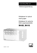 HBM M408 Manual предпросмотр