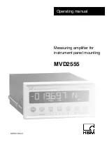 HBM MVD2555 Operating Manual preview