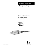 HBM P2VA1 Mounting Instructions предпросмотр