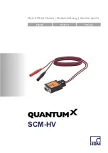 Предварительный просмотр 1 страницы HBM QUANTUM X SCM-HV Quick Start Manual