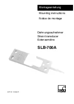 HBM SLB-700A Mounting Instructions preview