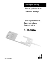 Preview for 1 page of HBM SLB-700A Mounting Instructions