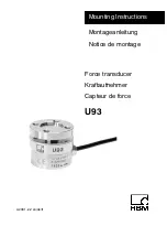 Предварительный просмотр 1 страницы HBM U93 Operating Instructions Manual