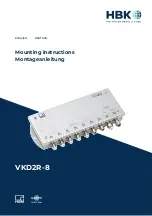 HBM VKD2R-8 Mounting Instructions предпросмотр