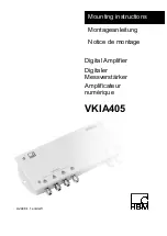 Предварительный просмотр 1 страницы HBM VKIA405 Mounting Instructions