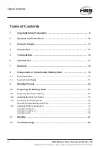 Preview for 4 page of HBS 94-31-412C Operating Manual