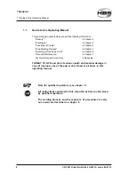 Preview for 8 page of HBS CD 2301 Operating Manual