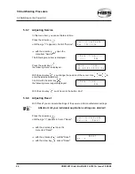 Preview for 40 page of HBS CDM 3201 Operating Manual