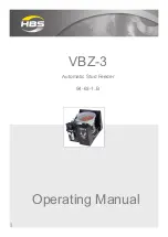 Предварительный просмотр 1 страницы HBS VBZ-3 Operating Manual