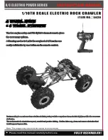 HBX 1/10th Scale Electronic Rock Crawler 5628 Instruction Manual предпросмотр