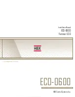 Preview for 1 page of HBX ECO-0600 Installation Manual