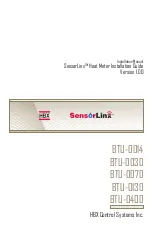 Preview for 1 page of HBX SensorLinx BTU-0014 Installation Manual