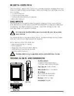 Preview for 3 page of HBX THM-0500 Installation Manual