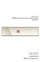 Preview for 1 page of HBX THM-0600 Installation Manual