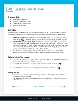 HCI Health-Key Quick Start Manual preview