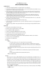 Preview for 1 page of HCO UM562 Setup Instructions