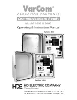 HD Electric VarCom 1600 Operating Instructions Manual preview