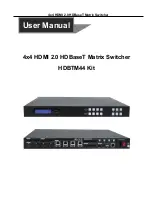 Preview for 1 page of HDBaseT HDBTM44 User Manual