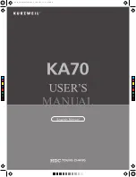 Предварительный просмотр 1 страницы HDC Kurzweil KA70 User Manual