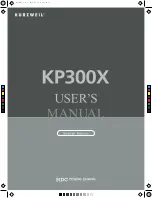 HDC Kurzweil KP300X User Manual preview