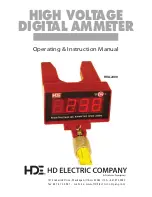 HDE HVA-2000 Operating Instructions Manual preview