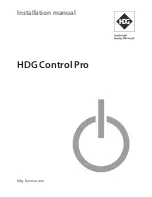 HDG Control Pro Installation Manual предпросмотр