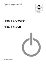 HDG F20 Operating Manual preview