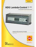 HDG Lambda-Control 1 plus Operating Instructions Manual предпросмотр