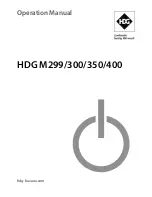 HDG M299 Operation Manual preview