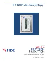 Предварительный просмотр 1 страницы HDI 2200 User Manual