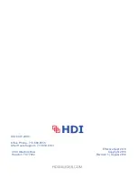 Предварительный просмотр 21 страницы HDI 2200 User Manual