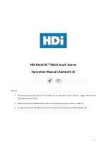 HDI Mobi OS Series Operation Manual preview