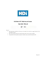 Preview for 1 page of HDI mobi os Operation Manual