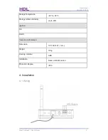 Preview for 6 page of HDL HDL-MCIP-RF.10 User Manual