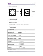 Предварительный просмотр 5 страницы HDL HDL-MPT4-RF.18 User Manual