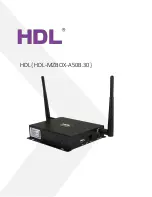 HDL HDL-MZBOX-A50B.30 Manual preview