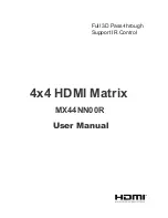 Preview for 1 page of HDMI MX44NN00R User Manual