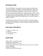 Preview for 2 page of HDMI MX44NN00R User Manual