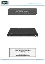 Preview for 1 page of HDTV Supply HDTVDA0104N01 User Manual