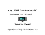 Предварительный просмотр 1 страницы HDTV Supply HDTVHDS941A Operation Manual