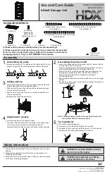 Preview for 1 page of HDX 207149519 Use And Care Manual