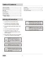 Предварительный просмотр 2 страницы HDX C-295BRD Use And Care Manual