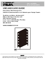 HDX HD18481302BPS Use And Care Manual preview