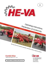 HE-VA Combi-Disc 4.0 m Operating Instructions Manual preview