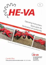 Preview for 1 page of HE-VA Combi-Disc Operating Instructions Manual