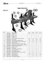 Preview for 12 page of HE-VA Combi-Tiller 4.0 m hydraulic Operating Instructions, Declaration Of Conformity, Spare Parts List